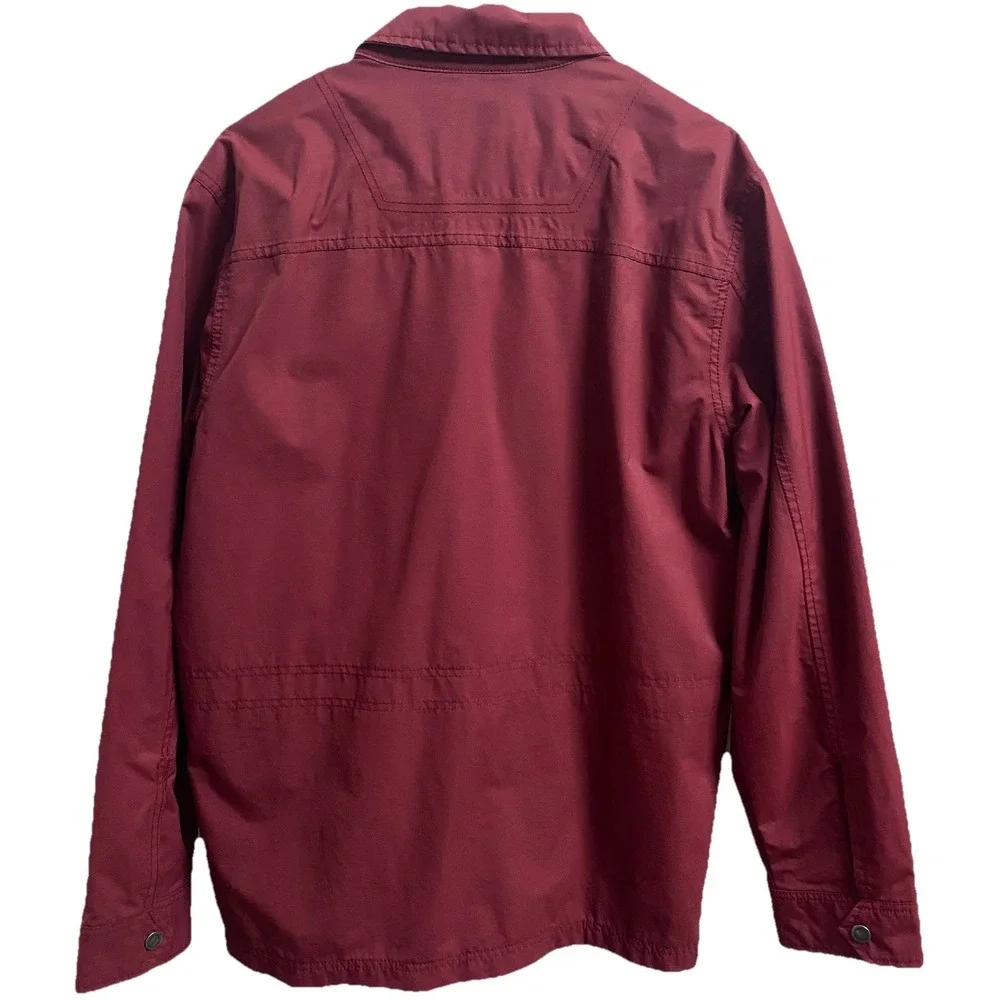 Timberland Men's Waterproof Jacket Rain Coat Brick Red‎ Sz. M